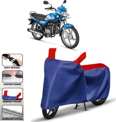 HWSXQAE Waterproof Two Wheeler Cover for Hero(HF Deluxe, Red)