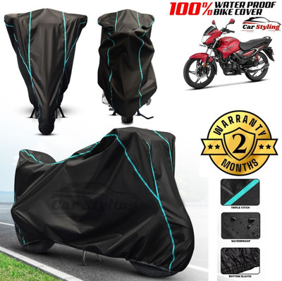 Car Styling Waterproof Two Wheeler Cover for Yamaha(Fascino, Black)