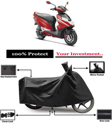 Amexride Two Wheeler Cover for Hero(Dare BS6, Black)