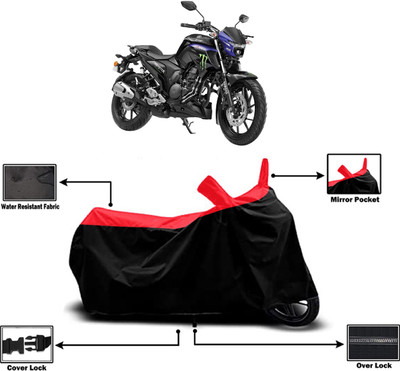 Amexride Two Wheeler Cover for Yamaha(FZ25 BS6, Red)