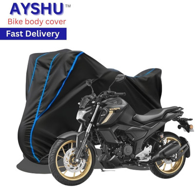 AYSHU Waterproof Two Wheeler Cover for Yamaha(FZ-S FI, Black, Red)