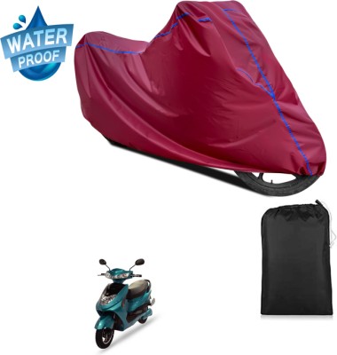 PAGORA Waterproof Two Wheeler Cover for Okinawa(R30 electric scooter, Maroon)