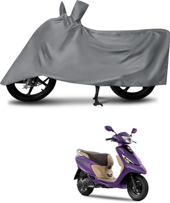 MMSSTAR Waterproof Two Wheeler Cover for TVS(Scooty Zest, Grey)