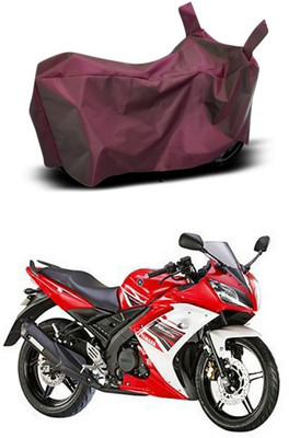 MMSSTAR Waterproof Two Wheeler Cover for Yamaha(R15S, Maroon)