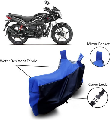 THE REAL ARV Waterproof Two Wheeler Cover for Hero(Black, Blue)