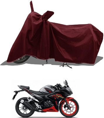 MWBB Waterproof Two Wheeler Cover for Honda(CBR 150R, Maroon)