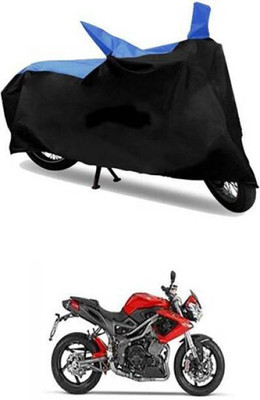 LIFE TO HUB Waterproof Two Wheeler Cover for TVS(R15S, Black, Blue)