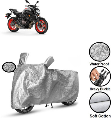 GOSHIV-car and bike accessories Waterproof Two Wheeler Cover for Yamaha(MT 07, Silver)