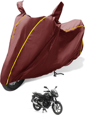 Auto Hub Waterproof Two Wheeler Cover for Bajaj(Pulsar 180 DTS-i, Maroon)