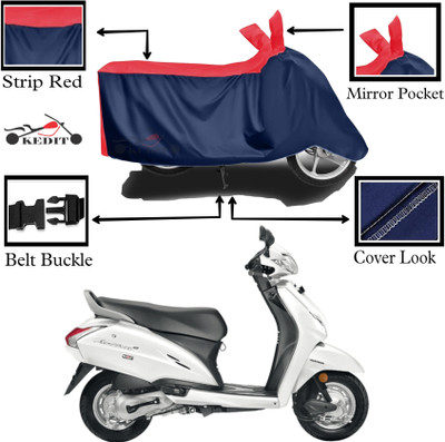 KEDIT Two Wheeler Cover for Universal For Bike(Activa 4G, Red, Blue)