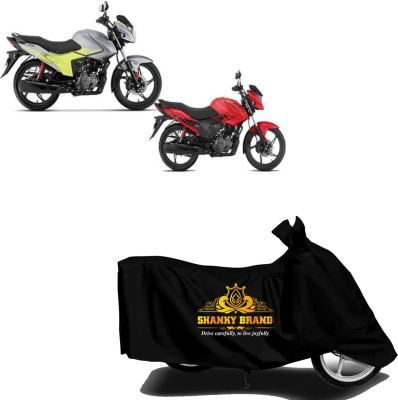 ShankyBrand Two Wheeler Cover for Hero, Universal For Bike(Glamour, Black)