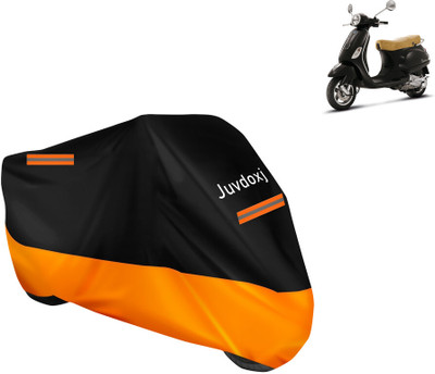 Juvdoxj Waterproof Two Wheeler Cover for Vespa(Vespa LX 125, Orange)