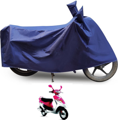 Auto Hub Two Wheeler Cover for TVS(Scooty Pep Plus, Blue)