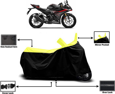 Amexride Two Wheeler Cover for Honda(CBR 150R, Yellow)
