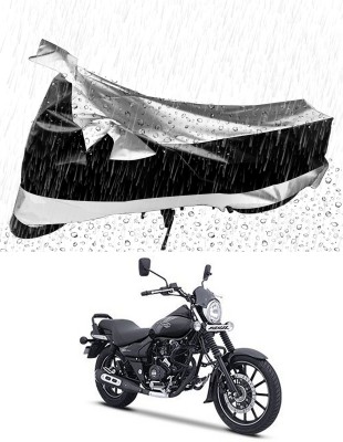 Ascension Two Wheeler Cover for Bajaj(Avenger Street 160, Silver, Black)