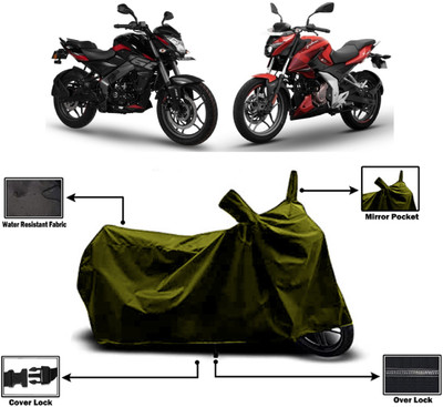 Amexride Two Wheeler Cover for Bajaj(Pulsar NS-160, Green)