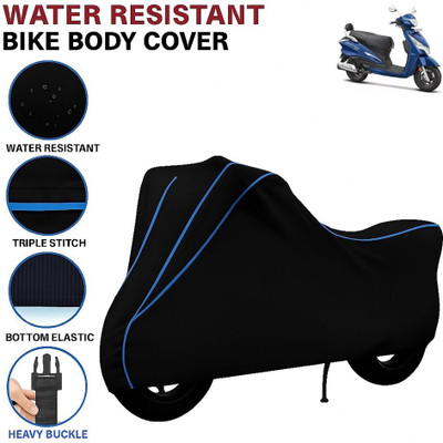 BigFly Waterproof Two Wheeler Cover for Hero(MotoCorp Destini 125, Black, Blue)