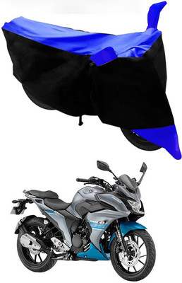 Mdstar Waterproof Two Wheeler Cover for Yamaha(Fazer 25, Blue, Black)