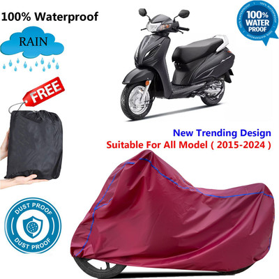 AUTOCAD Waterproof Two Wheeler Cover for Honda(Activa, Maroon)