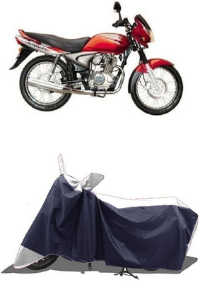 SUGASHRI Waterproof Two Wheeler Cover for Bajaj(Wind 125, White, Blue)