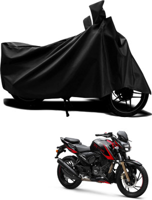 KEDIT Two Wheeler Cover for TVS(Apache RTR 200 4V, Black)