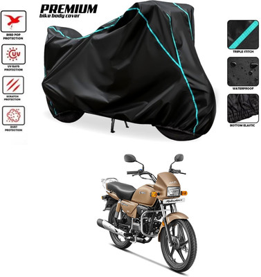 PAGORA Waterproof Two Wheeler Cover for Hero(Splendor Plus, Black)