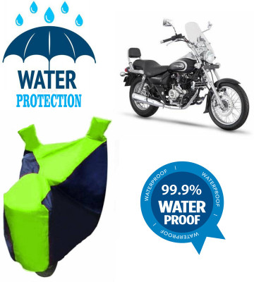 RTS COLLECTIONS Waterproof Two Wheeler Cover for Bajaj(Avenger, Multicolor)