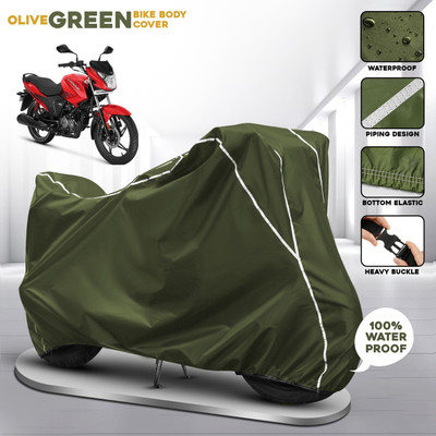 AUTOCAD Waterproof Two Wheeler Cover for Hero(Glamour Blaze, Green)