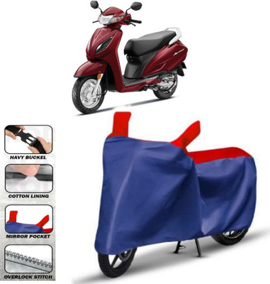 HWSXQAE Waterproof Two Wheeler Cover for Universal For Bike(Activa 3G, Red)