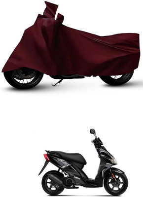 ZEDTEEK Waterproof Two Wheeler Cover for Yamaha(Jog R, Maroon)