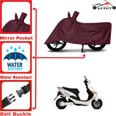 AASHTIK MART Two Wheeler Cover for Hero(Electric Cruz BS6, Maroon)