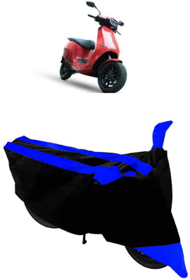 HEMSKAR Two Wheeler Cover for Ola(Electric, Black, Blue)