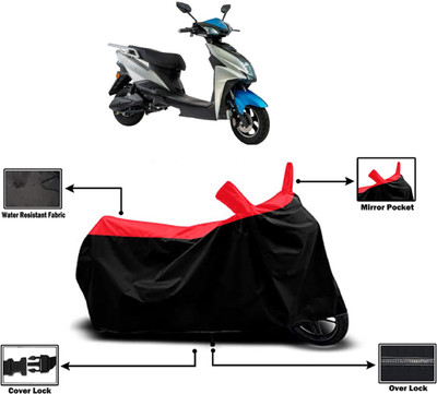 Amexride Two Wheeler Cover for Hero Electric(Fusion, Red)
