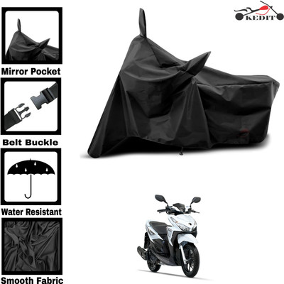 KEDIT Two Wheeler Cover for 22Motors(Black)