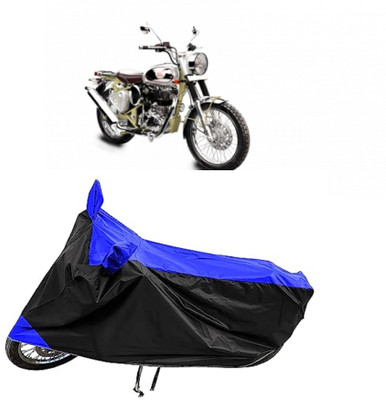 GROFATIK Two Wheeler Cover for Royal Enfield(Bullet Trials 500, Blue)