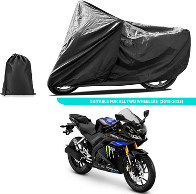 PAGORA Two Wheeler Cover for Yamaha(YZF R15 V3 Moto GP Edition, Black)