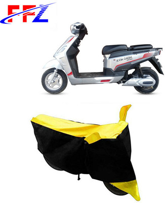 FFZ Waterproof Two Wheeler Cover for Hero Electric(Electric NYX e5, Black)