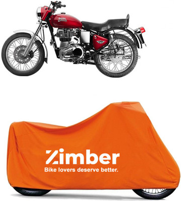 THE REAL ARV Two Wheeler Cover for Royal Enfield(Bullet 350, Orange)