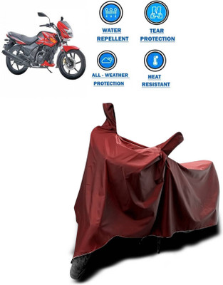 AASHTIK MART Two Wheeler Cover for TVS(Flame DS 125, Maroon)