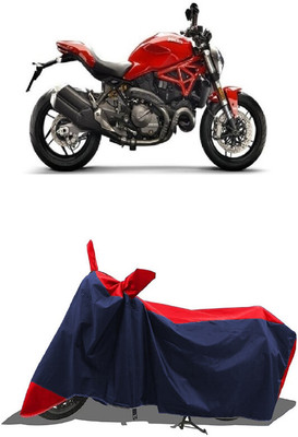 SUGASHRI Waterproof Two Wheeler Cover for Ducati(Monster 821, Red, Blue)