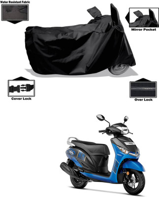 CODOKI Waterproof Two Wheeler Cover for Yamaha(Alpha, Black)
