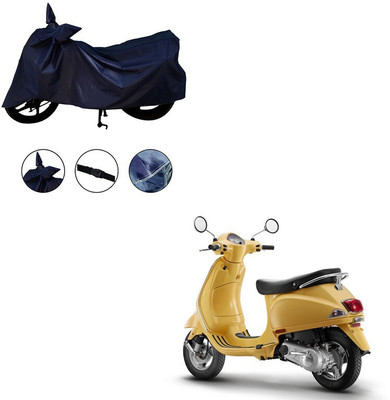 Furnish Flow Two Wheeler Cover for Vespa(Urban Club, Blue)