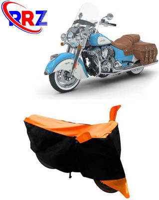RRZ Waterproof Two Wheeler Cover for Indian(Chief Vintage, Black, Orange)