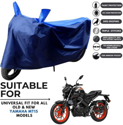 MADAFIYA Two Wheeler Cover for Yamaha(MT 15 New, Blue, Blue)