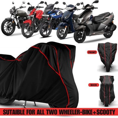 Anamika collections Two Wheeler Cover for Hero(MotoCorp Destini 125, Black, Red)