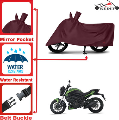 KEDIT Two Wheeler Cover for Universal For Bike(Dominar, Maroon)