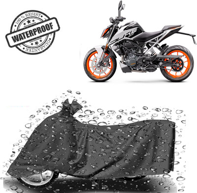 ROYAL AUTO MART Waterproof Two Wheeler Cover for KTM(200 Duke, Grey)