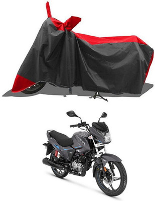 PAGORA Waterproof Two Wheeler Cover for Hero(Glamour i3s BS6, Red, Black)