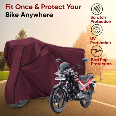 AutoGalaxy Waterproof Two Wheeler Cover for TVS(Star City, Maroon, Black)