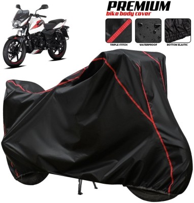 AUTOCAD Waterproof Two Wheeler Cover for Bajaj(Pulsar 150, Black, Red, Multicolor)